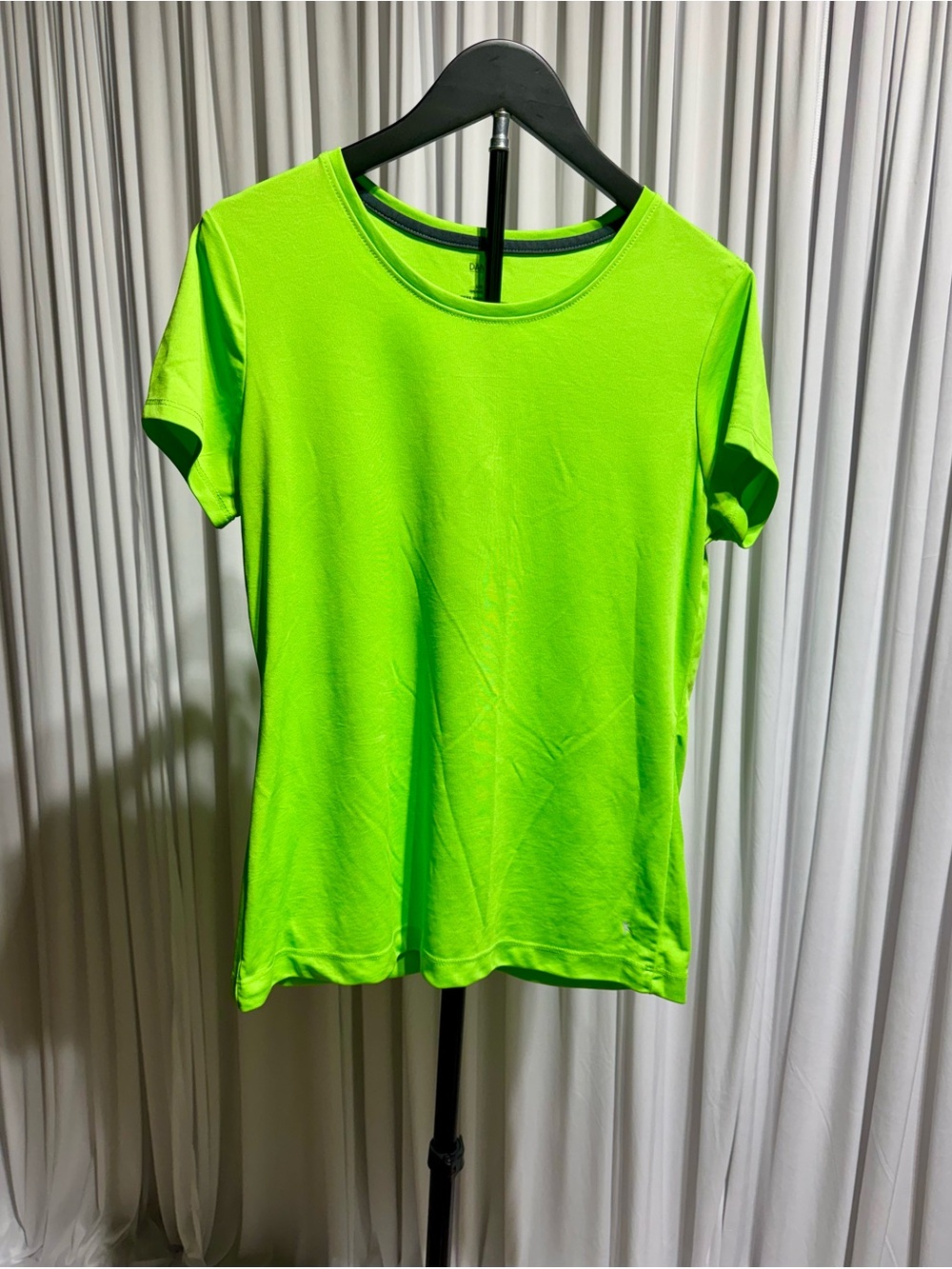 Danskin Now Bright Neon Green Short Sleeve Crew Tee
